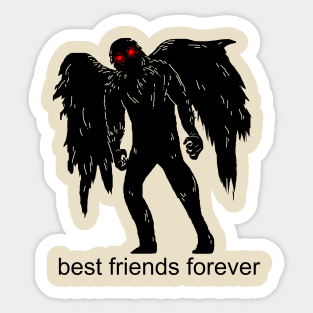 mothman is my bff Sticker